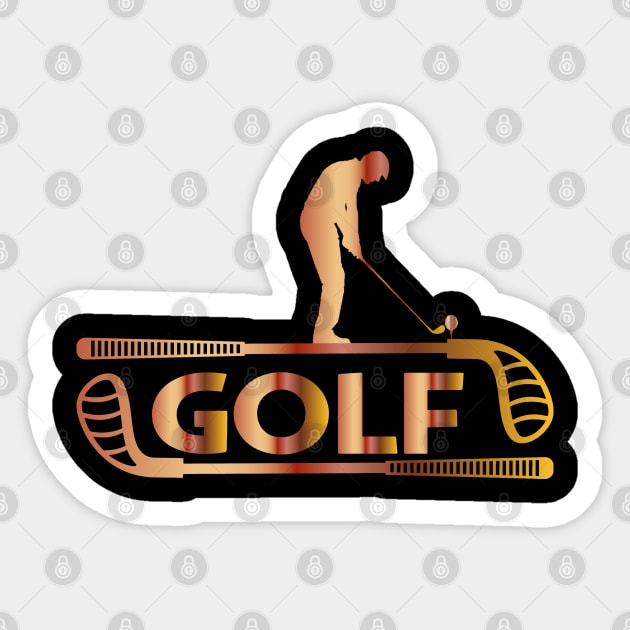 Golfers - Golf Player Sticker by Leonitrias Welt